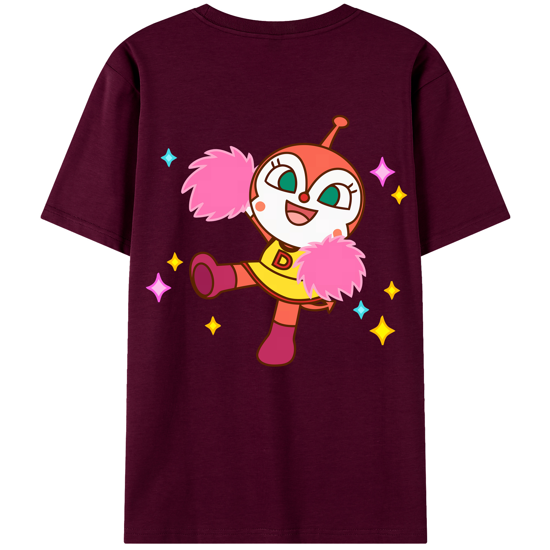 （画像用） アンパンマン Anpanman レディース半袖Tシャツ(バックプリント)